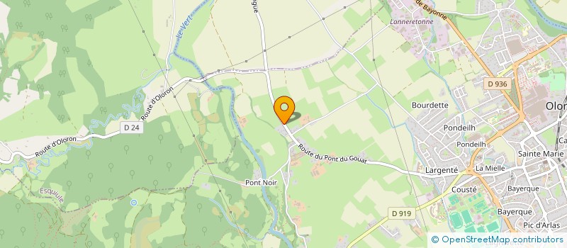 localisation de l'entreprise MADAME CHRISTELLE LABOURDETTE  OLORON-SAINTE-MARIE