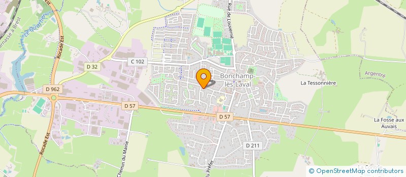 localisation de l'entreprise MADAME CHRISTELLE LACHAUD  BONCHAMP-LES-LAVAL