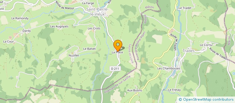 localisation de l'entreprise MADAME CHRISTELLE LAFFAGE  SAINT-PIERRE-LE-VIEUX