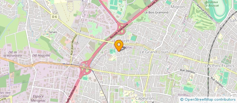 localisation de l'entreprise MADAME CHRISTELLE LAFFORT  MERIGNAC