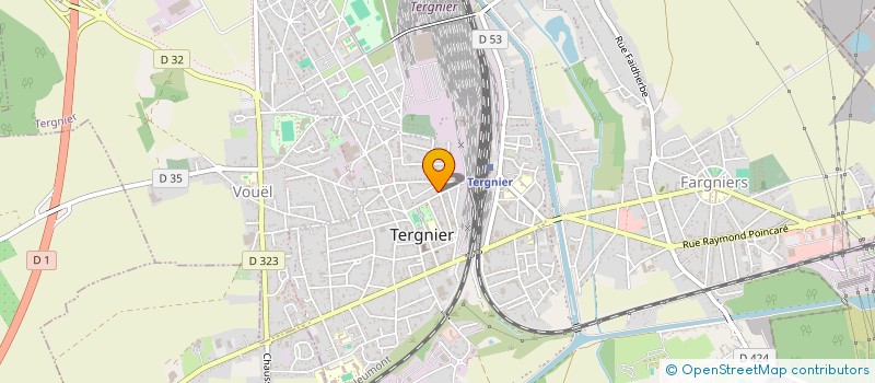 localisation de l'entreprise MADAME CHRISTELLE LAFONTAINE  TERGNIER