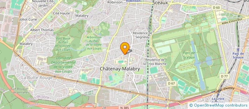 localisation de l'entreprise MADAME CHRISTELLE LAGOUTE  CHATENAY-MALABRY