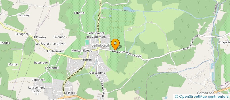 localisation de l'entreprise MADAME CHRISTELLE LAHOUZE  SALLEBOEUF