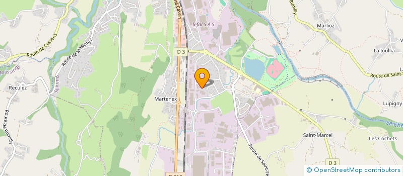 localisation de l'entreprise MADAME CHRISTELLE LANGUE-MONNET  RUMILLY