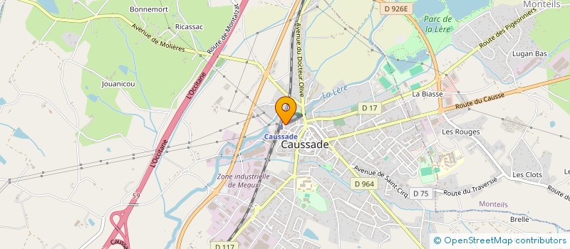 localisation de l'entreprise MADAME CHRISTELLE LARANE  CAUSSADE