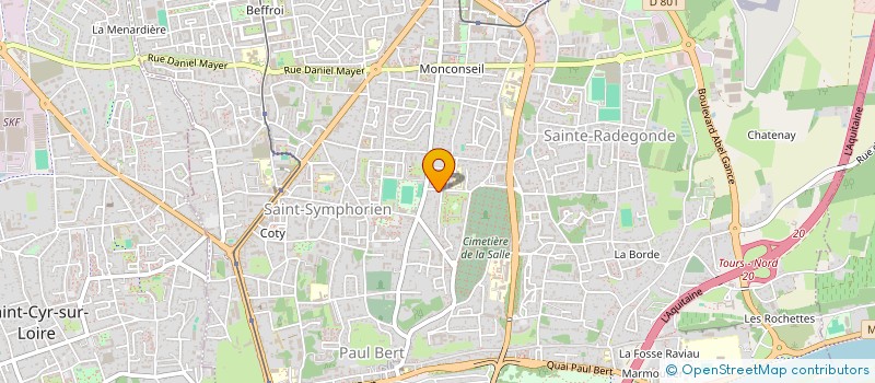 localisation de l'entreprise MADAME CHRISTELLE LARDENNOIS  TOURS