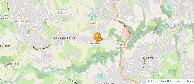 localisation de l'entreprise MADAME CHRISTELLE LARDENOIS  VAUGNERAY