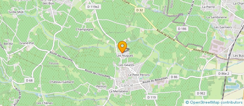 localisation de l'entreprise MADAME CHRISTELLE LARGY  LANCIE