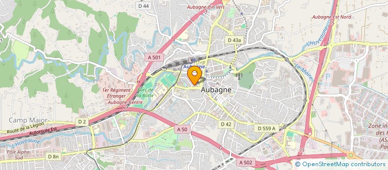 localisation de l'entreprise MADAME CHRISTELLE LAUGE  AUBAGNE