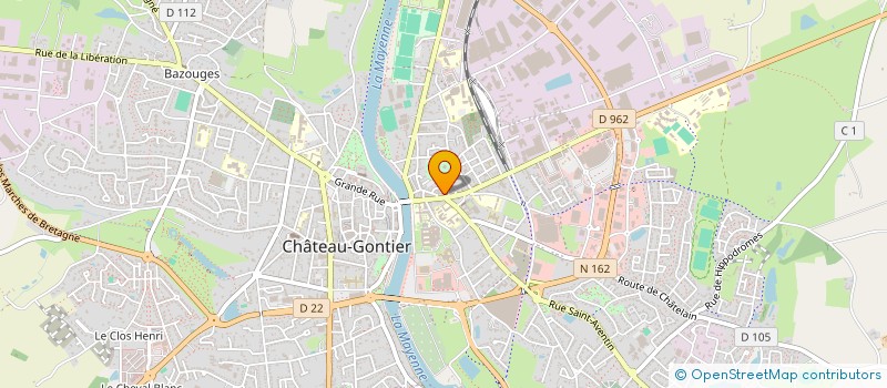 localisation de l'entreprise MADAME CHRISTELLE LAURENCE MARTINEAU  CHATEAU-GONTIER-SUR-MAYENNE