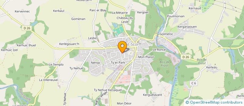 localisation de l'entreprise MADAME CHRISTELLE LE BOULER  PONT-SCORFF