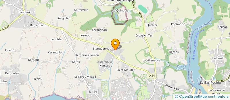 localisation de l'entreprise MADAME CHRISTELLE LE BOURHIS  CLOHARS-CARNOET