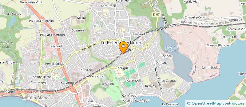 localisation de l'entreprise MADAME CHRISTELLE LE BRAS à LE RELECQ-KERHUON
