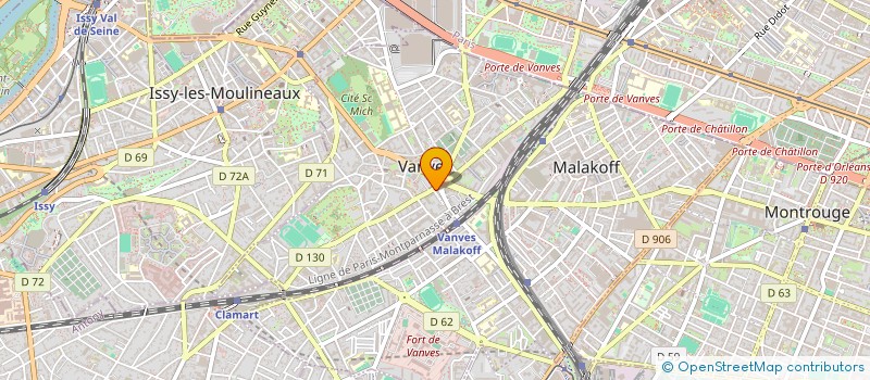 localisation de l'entreprise MADAME CHRISTELLE LE CLERE  VANVES