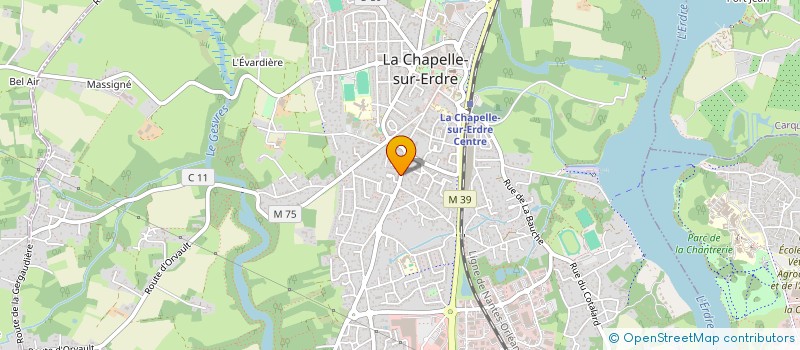 localisation de l'entreprise MADAME CHRISTELLE LE FLOCH  LA CHAPELLE-SUR-ERDRE
