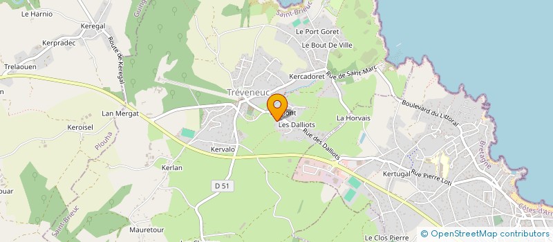 localisation de l'entreprise MADAME CHRISTELLE LE GAC  TREVENEUC