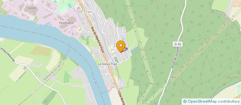 localisation de l'entreprise MADAME CHRISTELLE LE  GALES  LE TRAIT