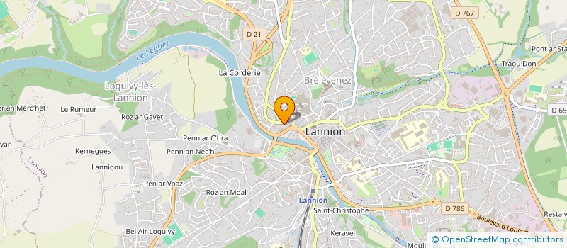 localisation de l'entreprise MADAME CHRISTELLE LE GUEN  LANNION