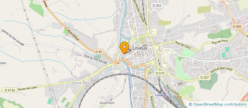 localisation de l'entreprise MADAME CHRISTELLE LE MAT  LISIEUX