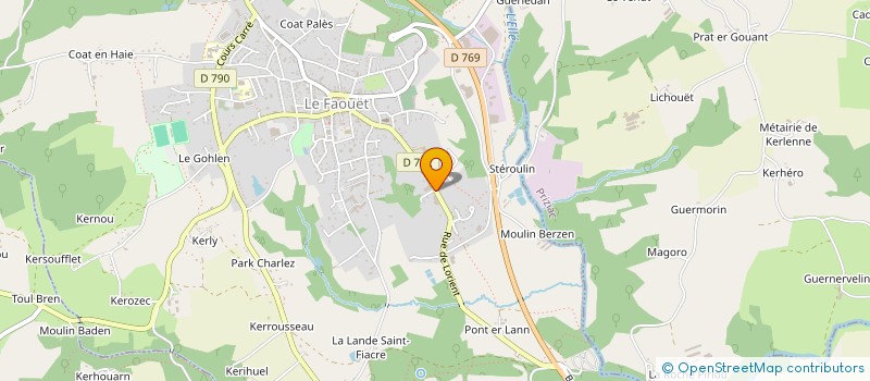 localisation de l'entreprise MADAME CHRISTELLE LE MEUR à PRIZIAC