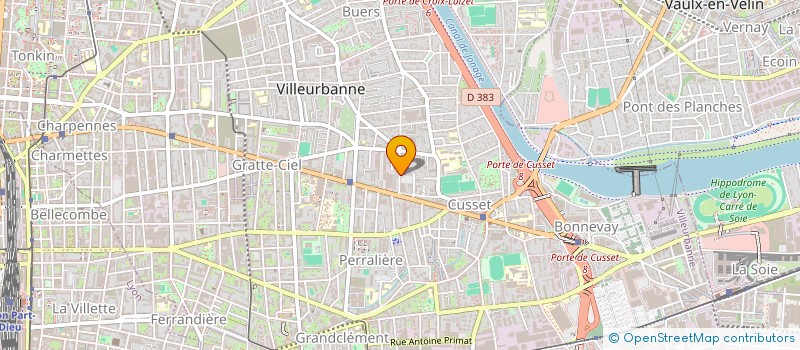 localisation de l'entreprise MADAME CHRISTELLE LE STRAT  VILLEURBANNE