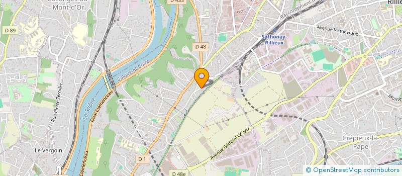 localisation de l'entreprise MADAME CHRISTELLE LEBRUN  CALUIRE-ET-CUIRE