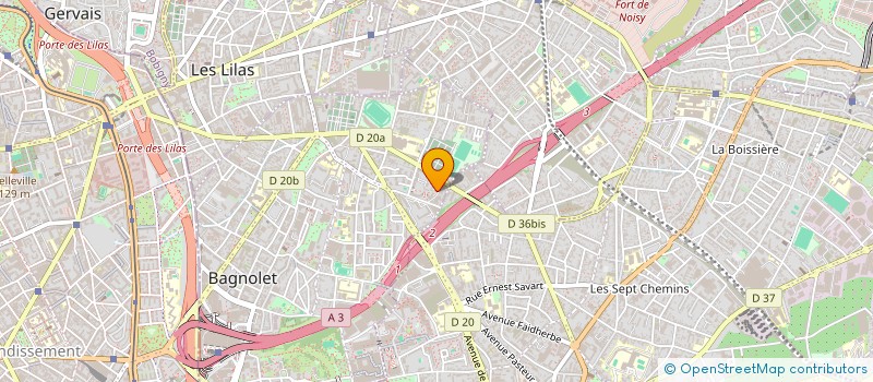 localisation de l'entreprise MADAME CHRISTELLE LECHAT à BAGNOLET
