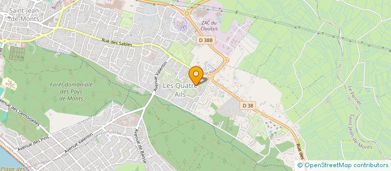 localisation de l'entreprise MADAME CHRISTELLE LECUREUR à SAINT-JEAN-DE-MONTS