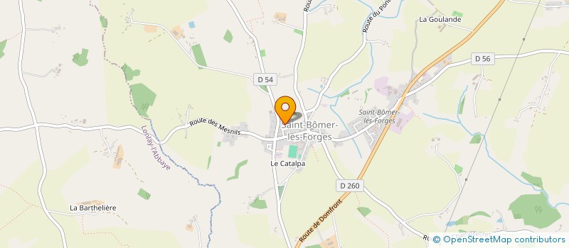 localisation de l'entreprise MADAME CHRISTELLE LEDEME à SAINT-BOMER-LES-FORGES