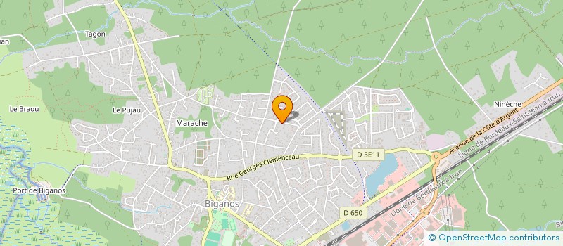 localisation de l'entreprise MADAME CHRISTELLE LEFEBVRE  BIGANOS