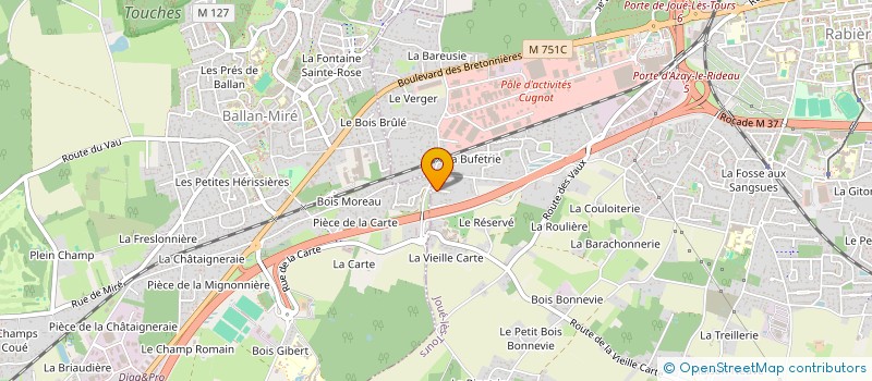 localisation de l'entreprise MADAME CHRISTELLE LEFORT  JOUE-LES-TOURS