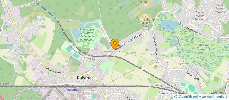 localisation de l'entreprise MADAME CHRISTELLE LEGHAIT  RAISMES