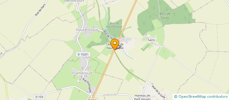 localisation de l'entreprise MADAME CHRISTELLE LEMAIRE  HAUTECLOQUE