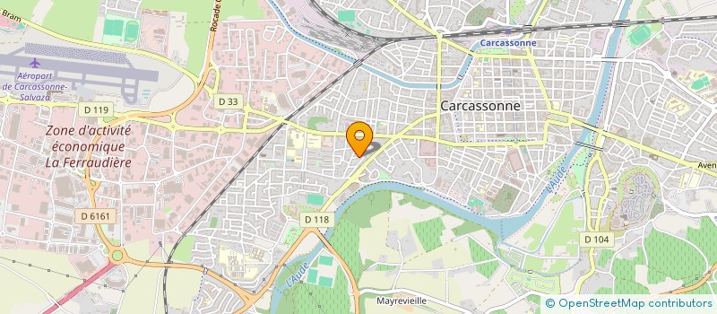 localisation de l'entreprise MADAME CHRISTELLE LEPINE  CARCASSONNE