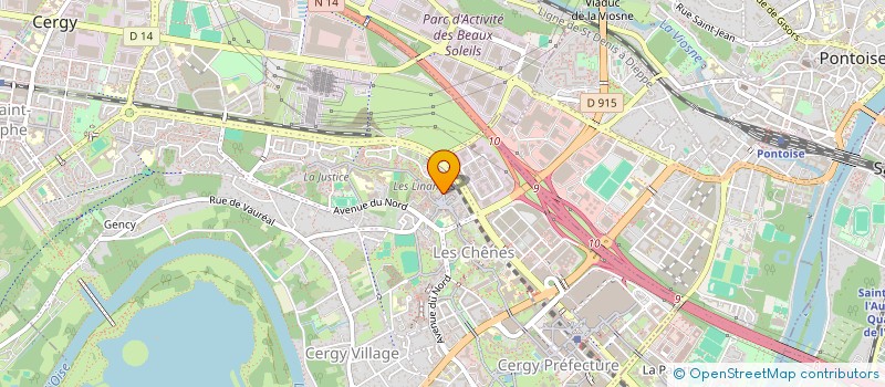 localisation de l'entreprise MADAME CHRISTELLE LEVALOIS  CERGY