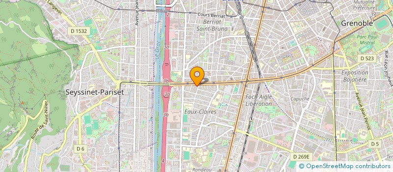 localisation de l'entreprise MADAME CHRISTELLE LOCATELLI  GRENOBLE