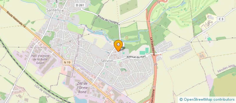 localisation de l'entreprise MADAME CHRISTELLE LOISON  SERVON