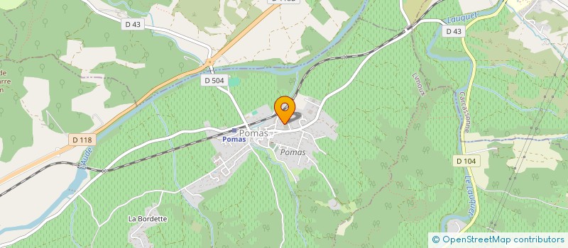 localisation de l'entreprise MADAME CHRISTELLE LOUVART  POMAS