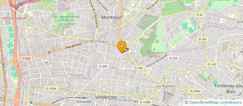 localisation de l'entreprise MADAME CHRISTELLE MAES à MONTREUIL
