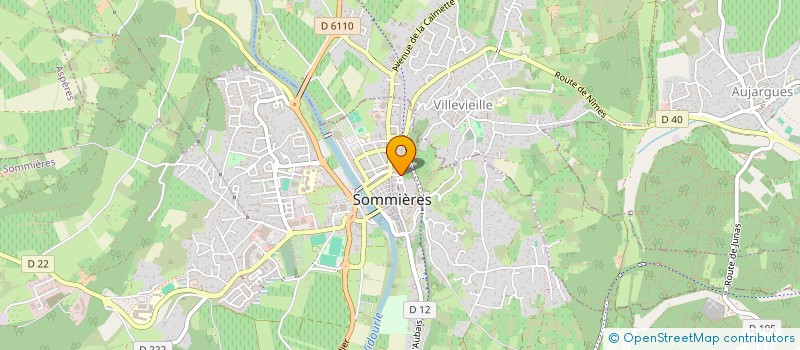 localisation de l'entreprise MADAME CHRISTELLE MAGNIN  SOMMIERES