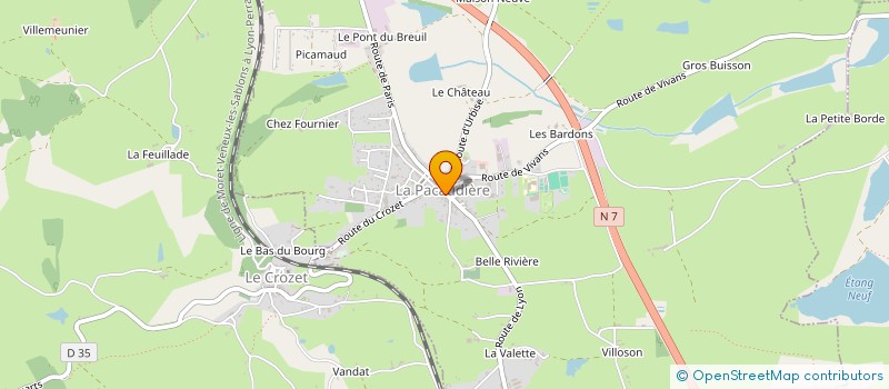 localisation de l'entreprise MADAME CHRISTELLE MAINGUE  LA PACAUDIERE