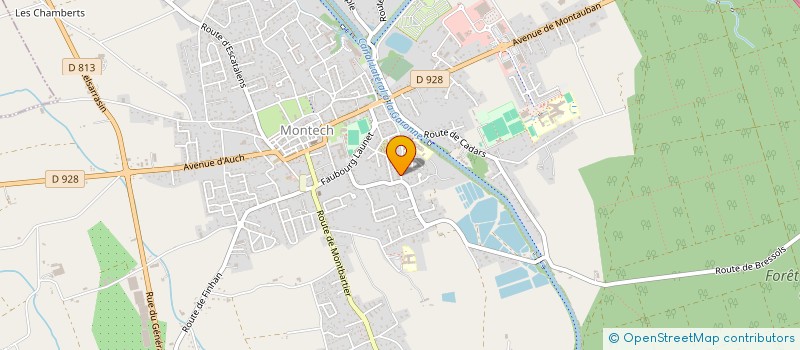 localisation de l'entreprise MADAME CHRISTELLE MAINGUY  MONTECH