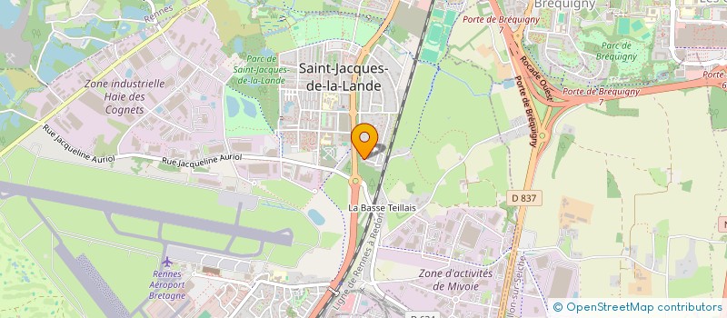 localisation de l'entreprise MADAME CHRISTELLE MAINGUY  SAINT-JACQUES-DE-LA-LANDE