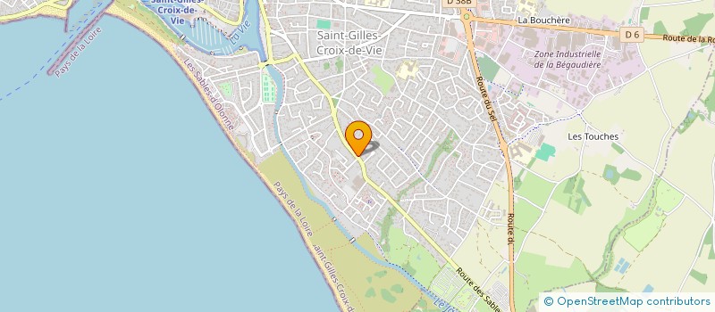 localisation de l'entreprise MADAME CHRISTELLE MAISONNEUVE  SAINT-GILLES-CROIX-DE-VIE