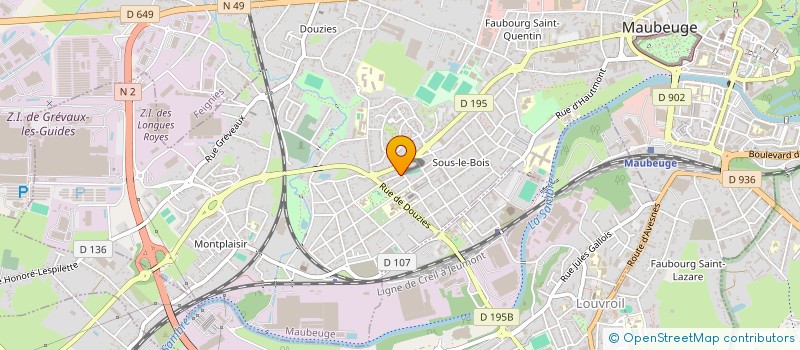 localisation de l'entreprise MADAME CHRISTELLE MALACAIN  MAUBEUGE