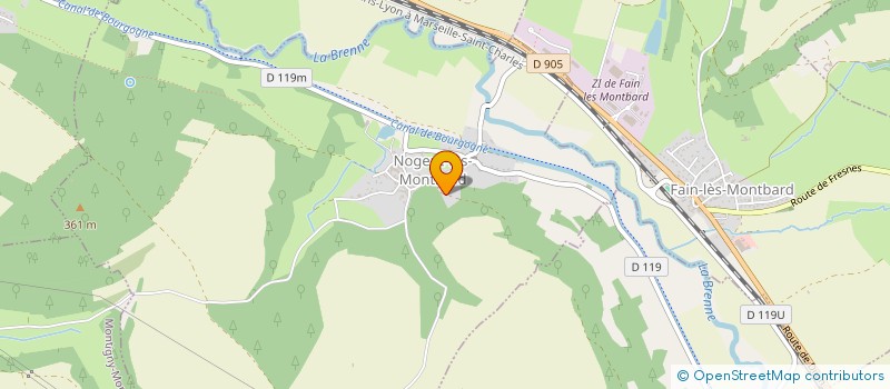 localisation de l'entreprise MADAME CHRISTELLE MANDRELIER  NOGENT-LES-MONTBARD