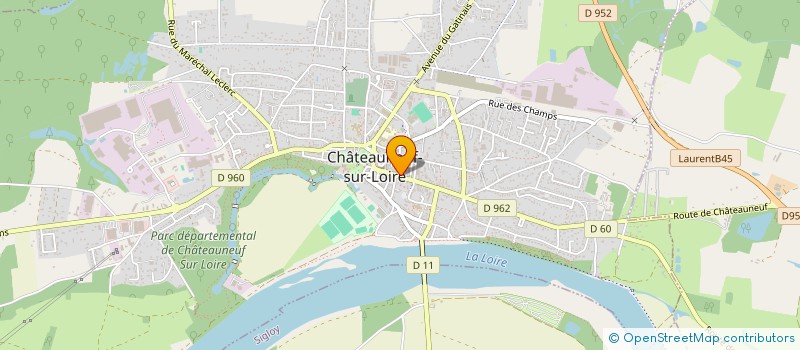 localisation de l'entreprise MADAME CHRISTELLE MARAIS à CHATEAUNEUF-SUR-LOIRE