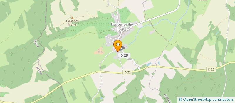 localisation de l'entreprise MADAME CHRISTELLE MARCHAL  FONTENOY-LA-JOUTE