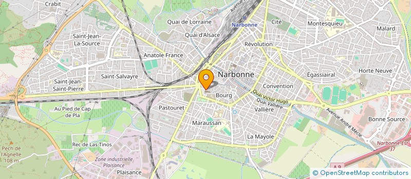 localisation de l'entreprise MADAME CHRISTELLE MARCHAND  NARBONNE