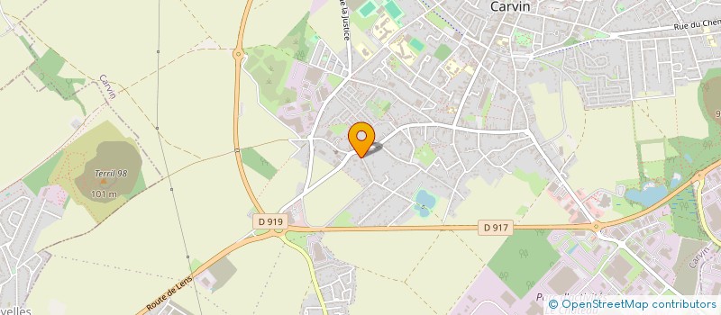 localisation de l'entreprise MADAME CHRISTELLE MARCQ  CARVIN